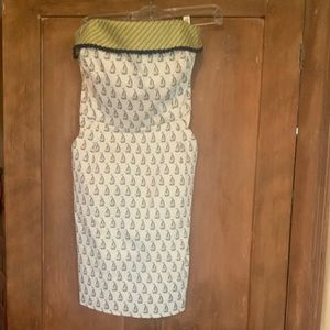 Vineyard vines Sailboat Strapless Dress Lined